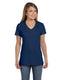 Hanes S04V - Women's Perfect-T Short Sleeve V-neck - Vintage Navy