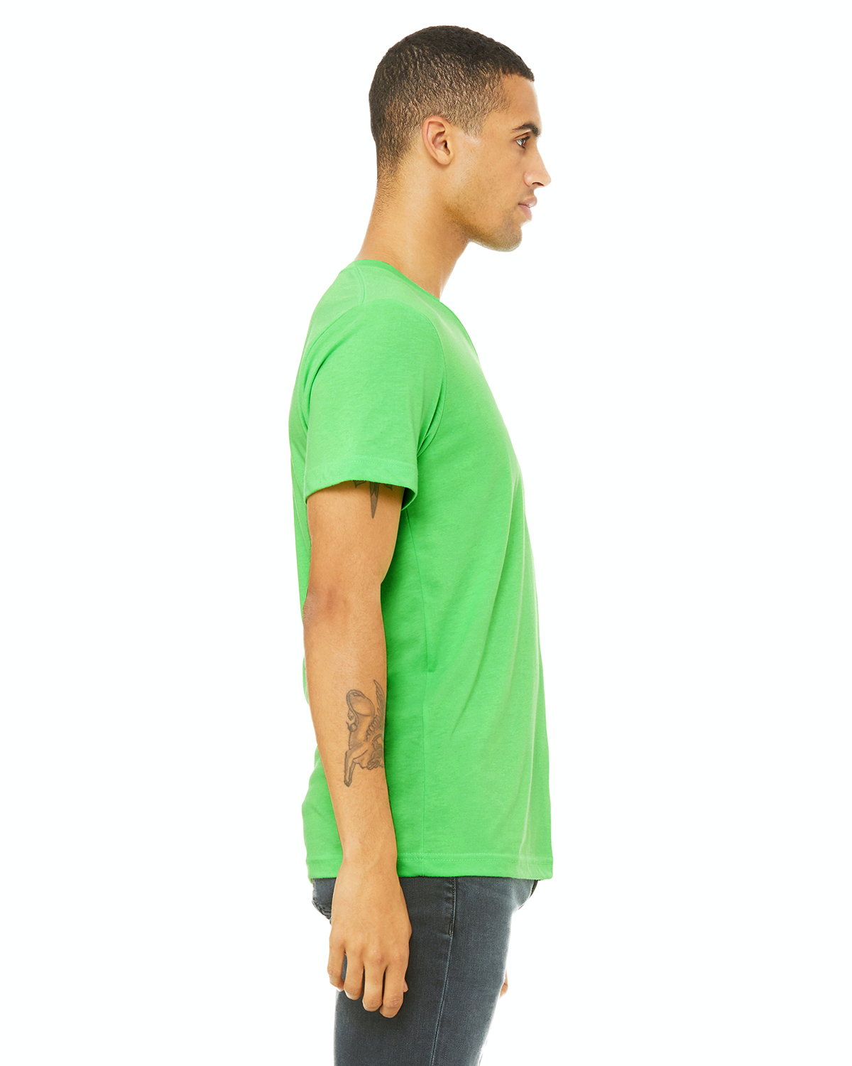 Unisex Jersey Short-Sleeve V-Neck T-Shirt - Neon Green