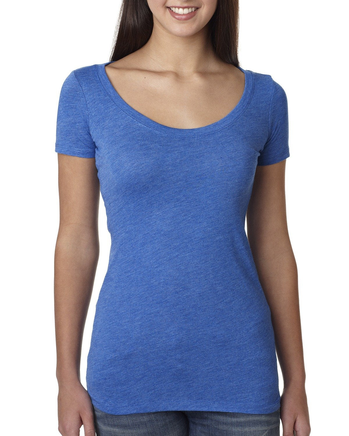 Women's Triblend Scoop - Vintage Royal