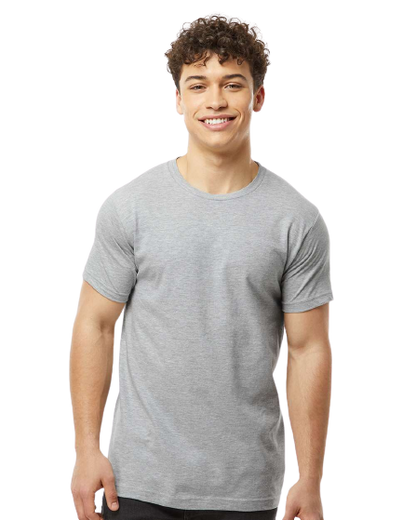 Unisex Fine Jersey Tee - Heather Grey