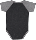 Infant Baseball Bodysuit - Vintage Smoke / Gran Heather