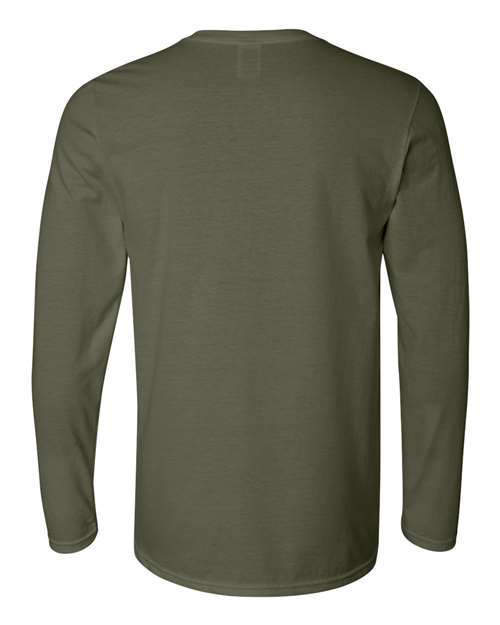 Gildan 64400 Military Green — back