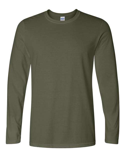 Gildan 64400 Military Green — front