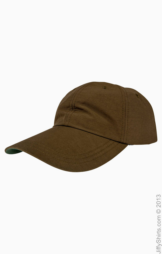 6-Panel UV Low-Profile Cap with Elongated Bill - Olive