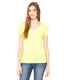 Bella + Canvas B6035 - Ladies' Jersey Short-Sleeve Deep V-Neck T-Shirt - Neon Yellow