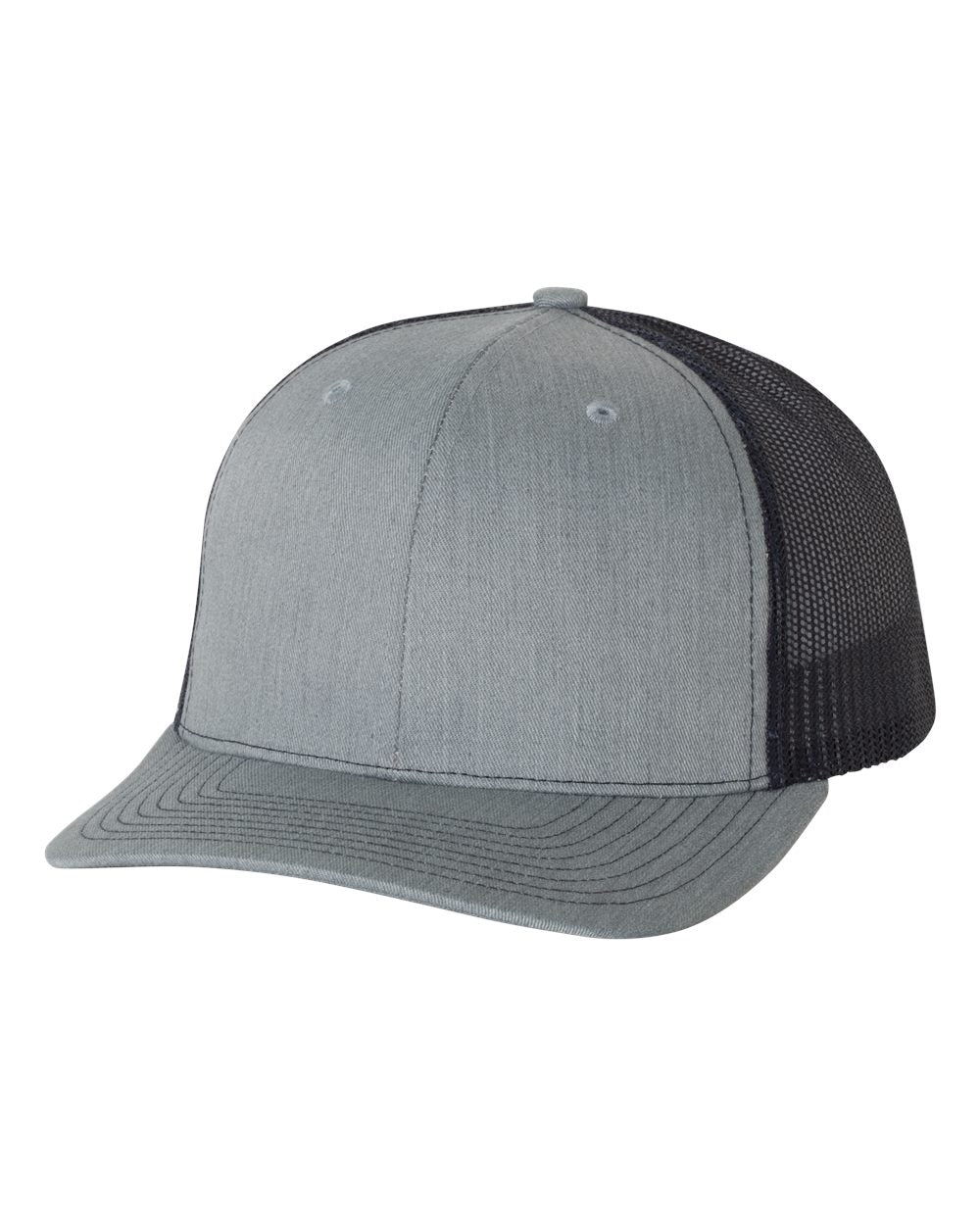 Snapback Trucker Cap - Heather Gray / Navy