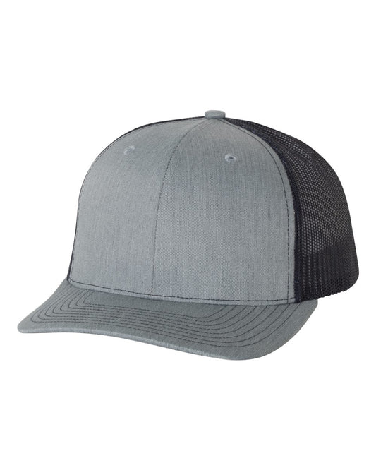 Snapback Trucker Cap - Heather Gray / Navy