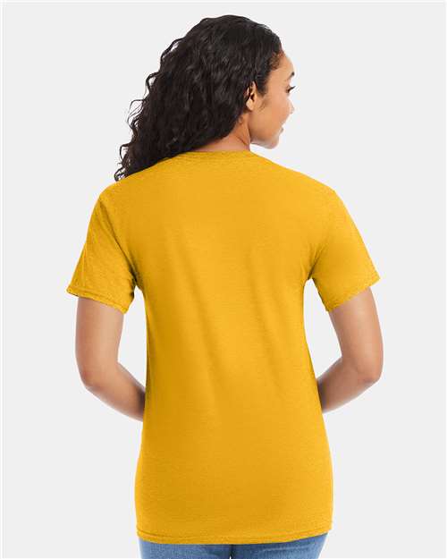 Hanes 5280 Gold — on model back