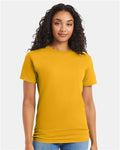 Hanes 5280 Gold — on model front
