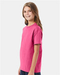 Hanes 5450 Wow Pink — on model side