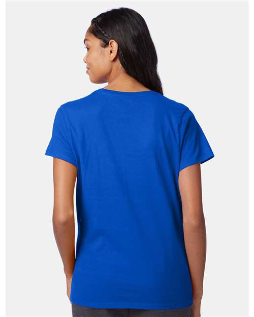 Hanes SL04 Deep Royal — on model back
