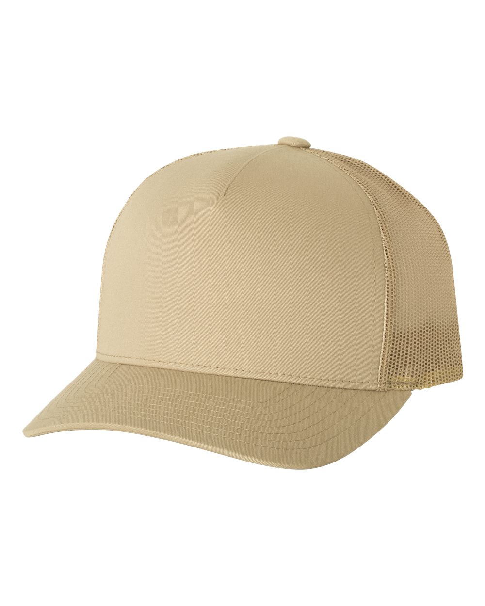 Unisex 5-Panel Retro Trucker Cap - Khaki
