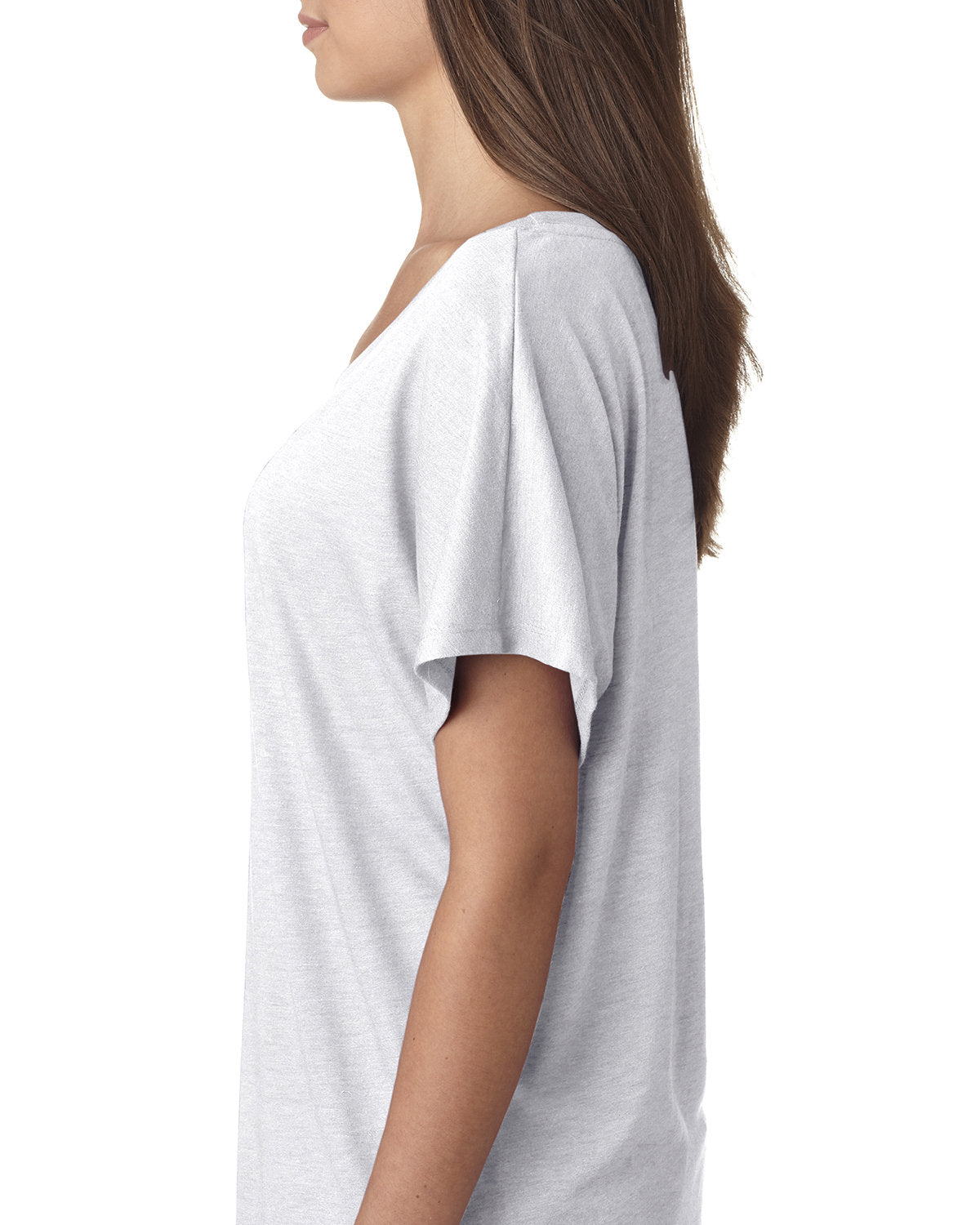 Women's Triblend Dolman - Heather White