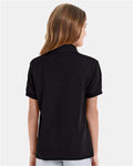 Hanes 054Y Black — on model back