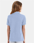 Hanes 054Y Light Blue — on model back