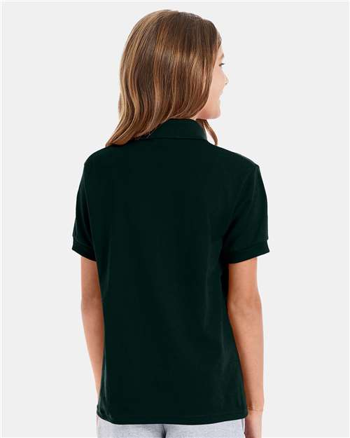 Hanes 054Y Deep Forest — on model back