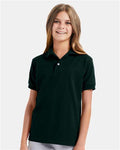 Hanes 054Y Deep Forest — on model front