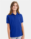 Hanes 054Y Deep Royal — on model front