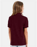 Hanes 054Y Maroon — on model back