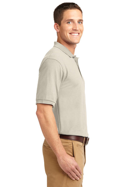 Unisex Silk Touch Polo - Light Stone