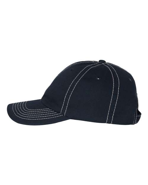 Valucap VC300A Navy/ Stone Stitch — direct side