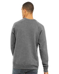 BELLA + CANVAS 3901 Grey Triblend — on model back