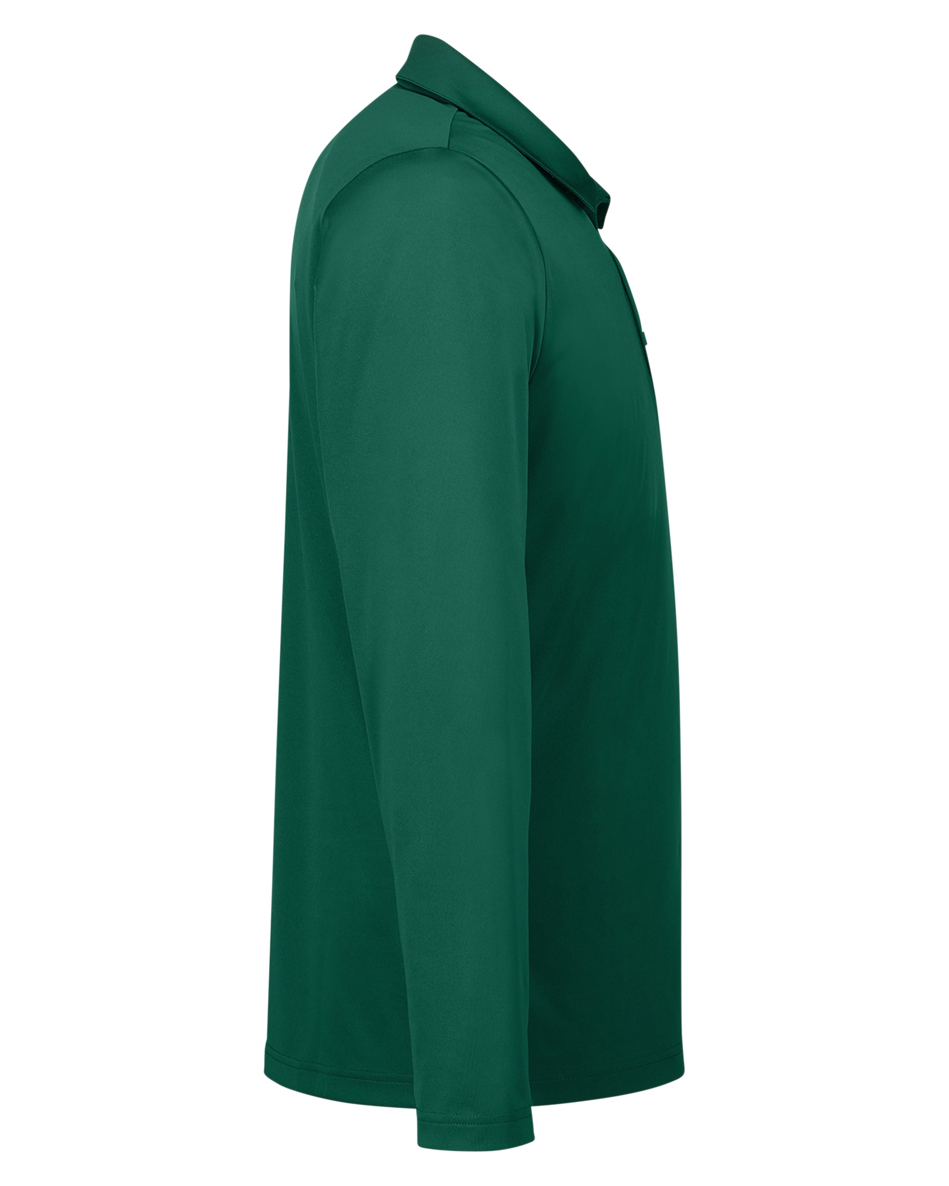 Men's Zone Performance Long Sleeve Polo - Sport Forest
