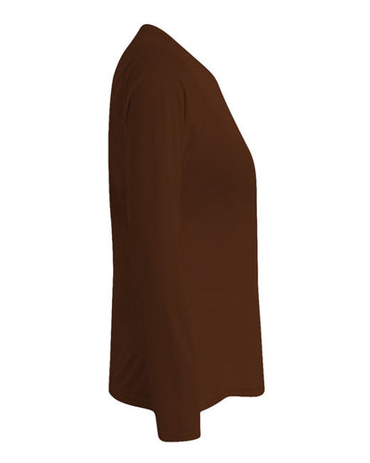 Women's Long Sleeve Cooling Performance Crew Shirt - Brown