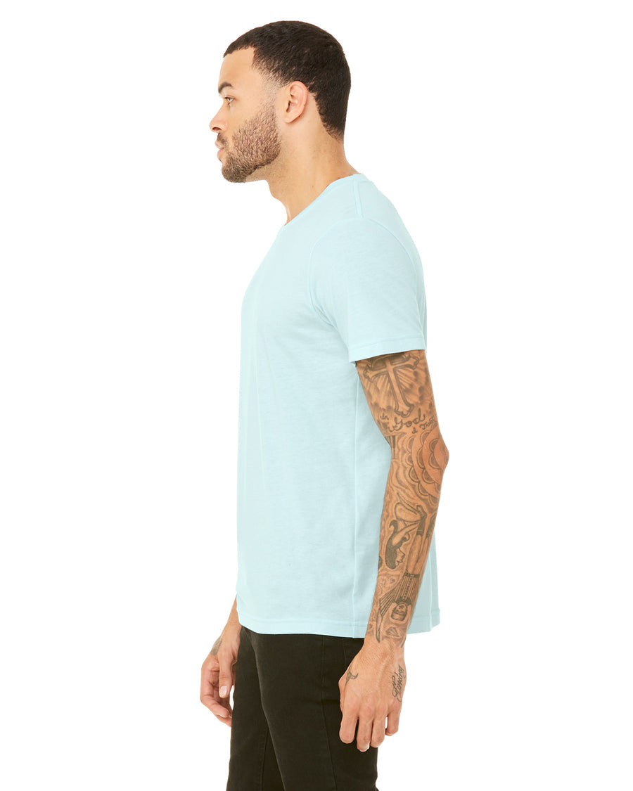 Unisex Heather CVC T-Shirt - Heather Ice Blue