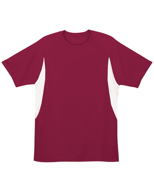 Men's Cooling Performance Color Blocked T-Shirt - Cardinal / White