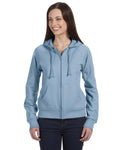 Women's Fleece Full-Zip Raglan Hoodie - Baby Blue