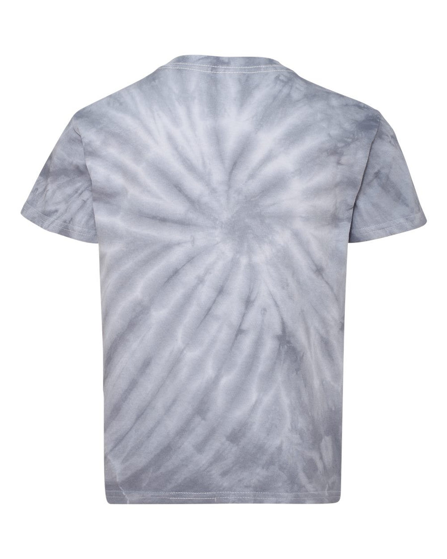 Youth Cyclone Vat-Dyed Pinwheel Short Sleeve T-Shirt - Silver