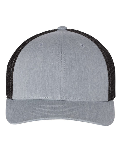 Fitted Trucker with R-Flex - Heather Gray / Black
