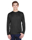 Team 365 TT11L - Men's Zone Performance Long-Sleeve T-Shirt - Black