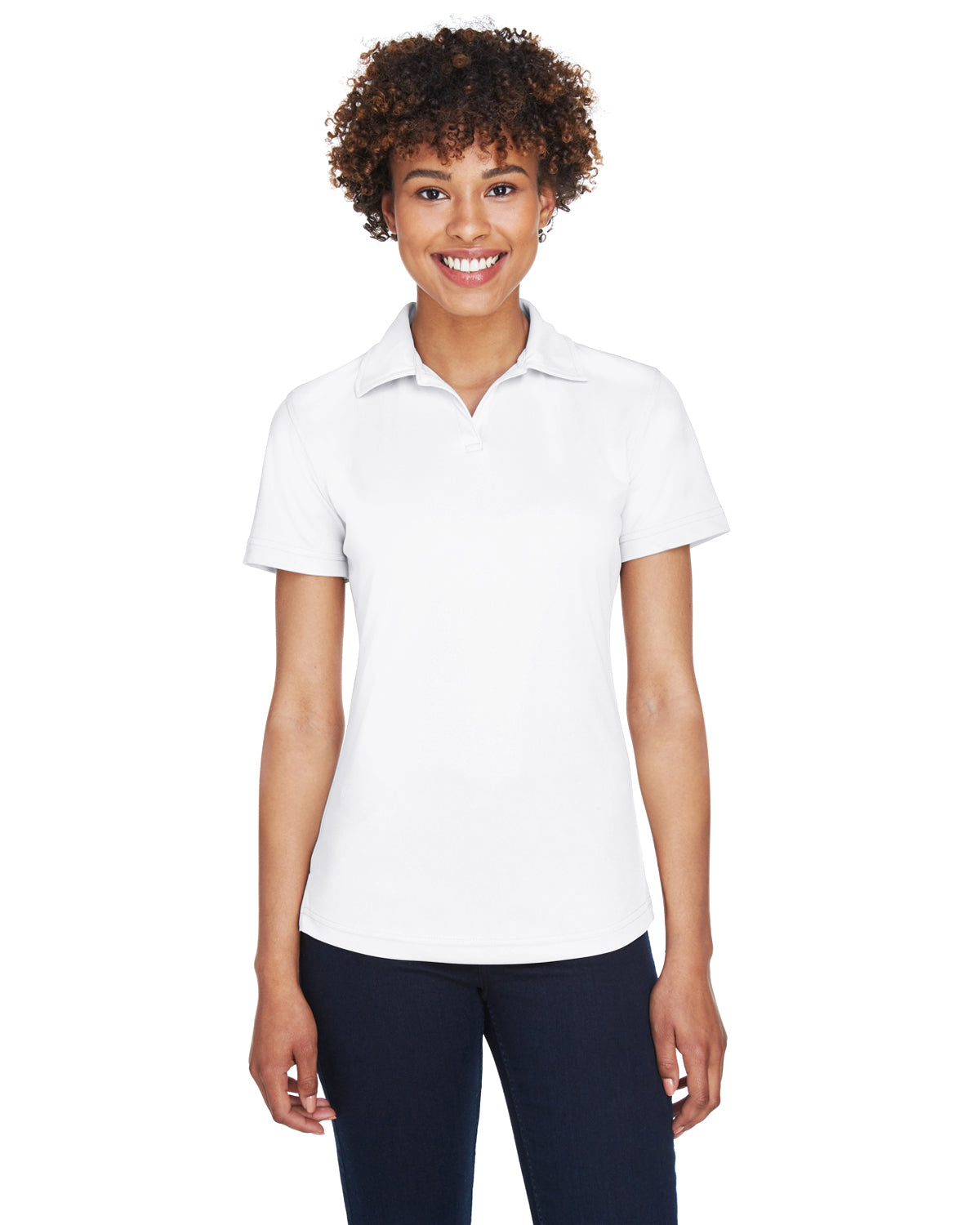 Women's Cool & Dry Sport Performance Interlock Polo - White