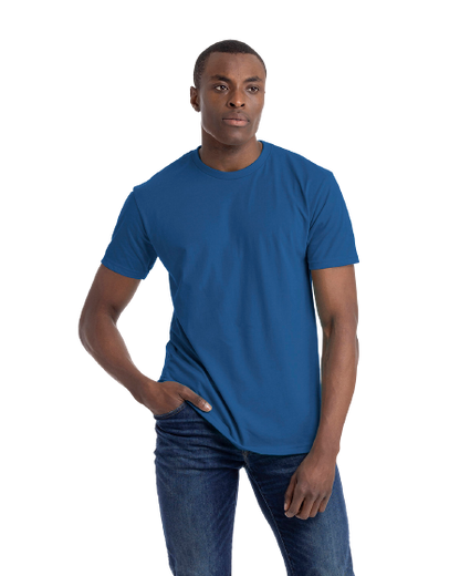 Unisex CVC Crewneck T-Shirt - Heather Cool Blue