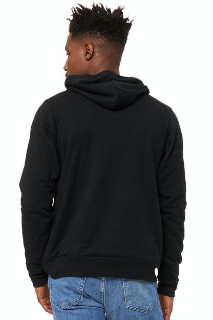 Unisex Sponge Fleece Pullover Hoodie - Heather Black