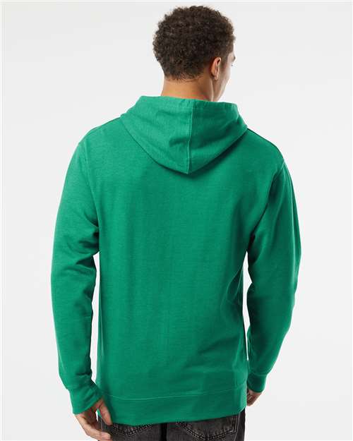 Independent Trading Co. SS4500 Kelly Green Heather — on model back