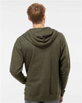 Independent Trading Co. SS4500Z Army Heather — on model back
