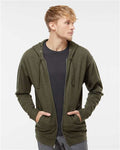 Independent Trading Co. SS4500Z Army Heather — on model front