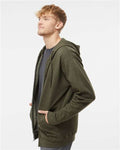 Independent Trading Co. SS4500Z Army Heather — on model side