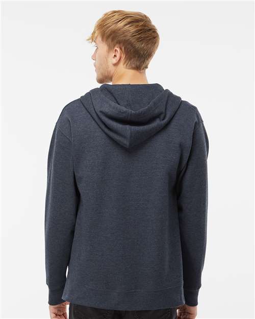 Independent Trading Co. SS4500Z Classic Navy Heather — on model back