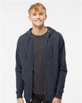 Independent Trading Co. SS4500Z Classic Navy Heather — on model front