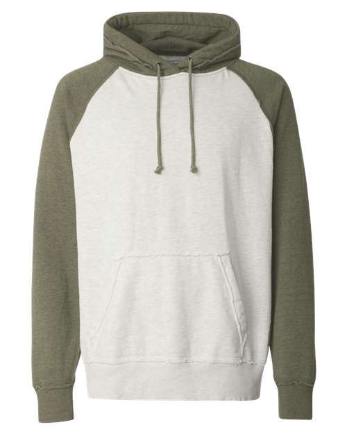 J. America 8885 Oatmeal Heather/ Army Heather — front