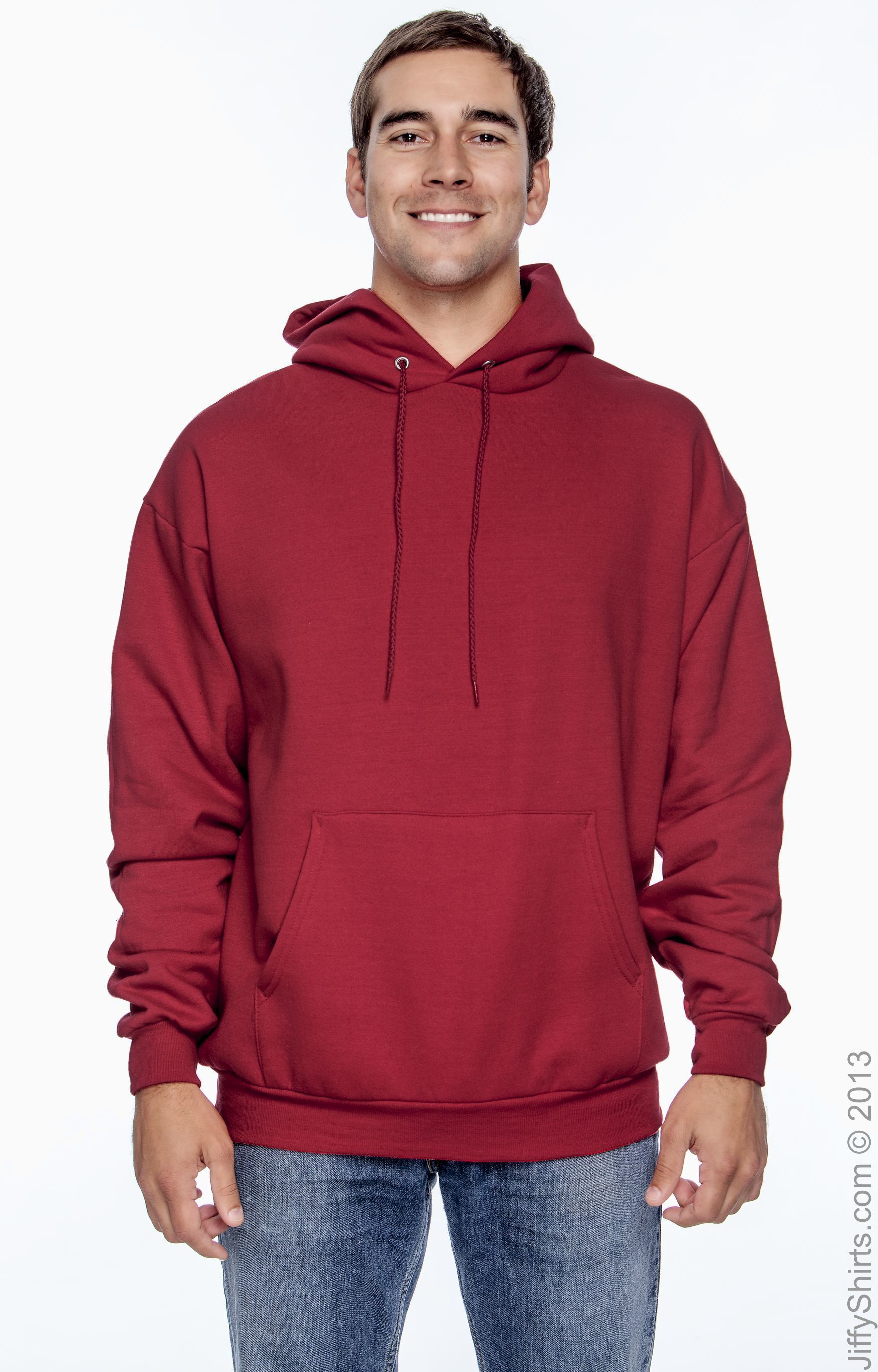 Ecosmart® 50/50 Pullover Hoodie - Deep Red