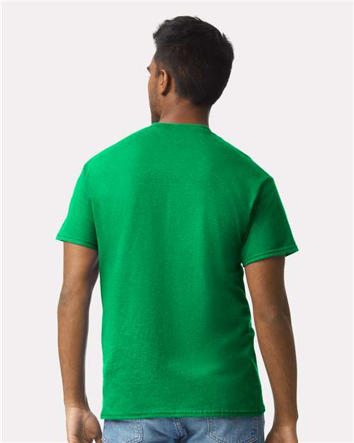 Gildan 2000 Antique Irish Green — on model back