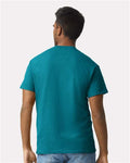 Gildan 2000 Galapagos Blue — on model back