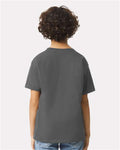 Gildan 2000B Charcoal — on model back