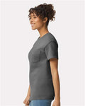 Gildan 2300 Charcoal — on model side