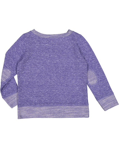 Toddler Harborside Melange French Terry Crew - Purple Melange